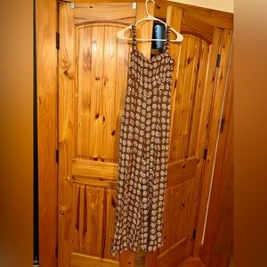 UO Lovas Linen Strappy Back Jumpsuit